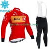 Uno X Radbekleidung Radtrikot Langarm + Lang Trägerhose Winter Thermal Fleece 2023